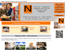 Tablet Screenshot of libreriaymueblesnazaret.com